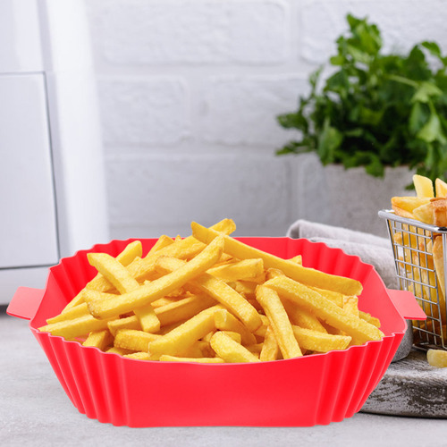 Olla De Silicona Air Fryer, Cuenco De Silicona Para Hornear