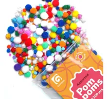 Comprar Bolitas De Pompón Multicolor Para Manualidades - 1200 Piezas