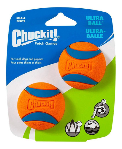 Juguete 2 Pelotas Ultra Chuckit Para Ir A Buscar Pequeño