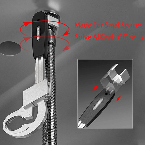 Llave De Extremo De Varilla Ajustable Doble 2 En 1