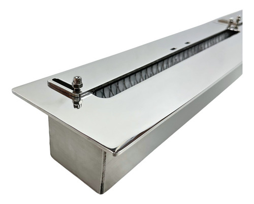 Queimador Lareira Ecológica A Álcool Ou Etanol 1m Inox Capacidade Do Tanque De Combustível 6 L Cor Inox Polido