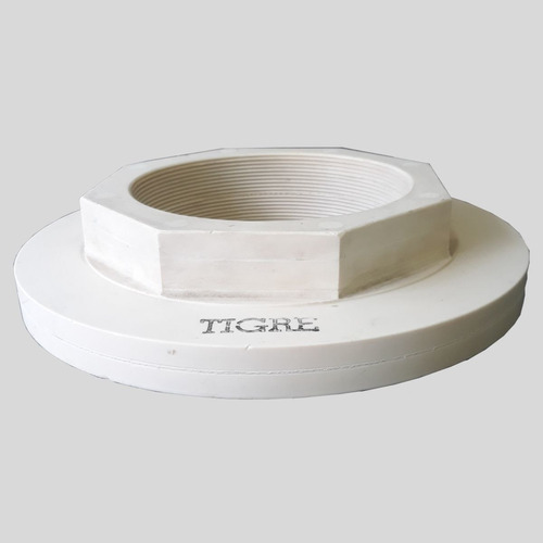 Flange De Rosca 4  Polegadas Plástico De Pvc Branco