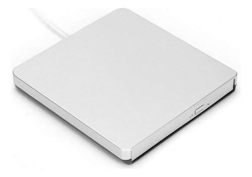 Unidad De Cd Externa Plateada, Reproductor De Dvd Portátil U