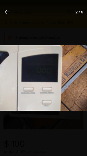 Repuesto Microondas Bgh 220d10 Quick Cheff (Usado)