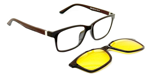 Armazon Clip On Lentes Sol Amarillo Drive Vision Noche 6000