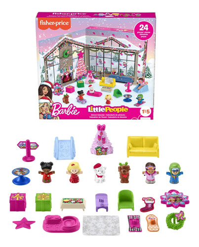 Fisher-price Calendario De Adviento Barbie 24 Figuras Y Ju