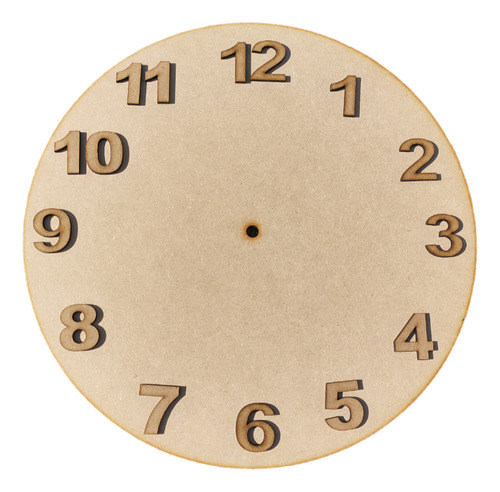 Base Para Reloj 30cm Con Números 3cm En Mdf 