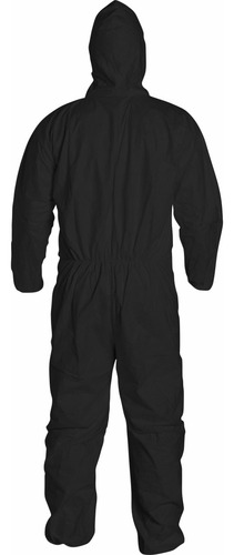 Traje De Protección Unisex Overol Quirúrgico Lavable Negro Mediano
