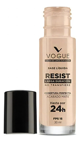 Base de maquillaje Vogue Base líquida Resist Base Líquida Resist tono pétalo - 30mL 30g