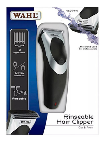 Maquina Cortar Pelo Barba Wahl Rinseable Recargable Lavable