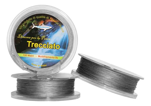 Linha Multifilamento Trecciato 150mts 0,30mm 50lbs - Tiburon