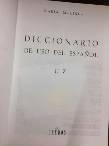 Diccionarios De Uso Del Español 2 Tomos Por María Moliner