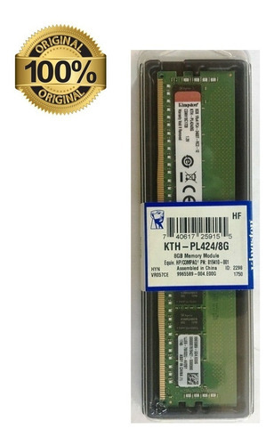 Memoria 8gb Ecc Rdimm Ddr4 Hp Proliant Ml110 Ml150 Ml350 G9