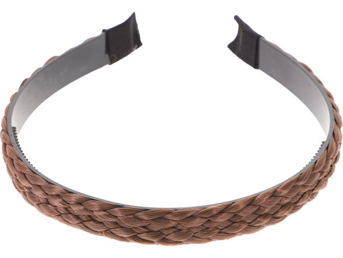 Diadema Trenzada De Color Café Claro Para Mujeres Y Niñas, C
