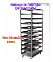 Comprar Porta Bandejas De Panaderías Para 16 Bandejas Con Ruedas 