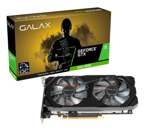 Placa Vídeo Galax Geforce Gtx 1660 Super 1-click Oc, 6gb