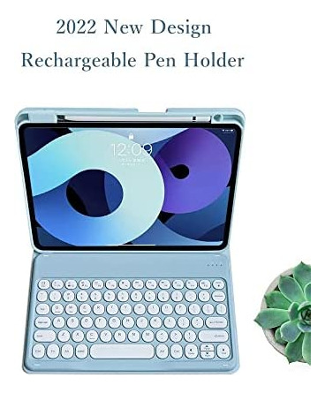 Funda Con Teclado Kaitesi Para iPad De 9ª Generación