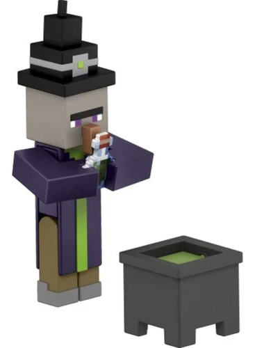 Witch Bruxa Minecraft 10cm C/ Acessorios Mattel Gtp08