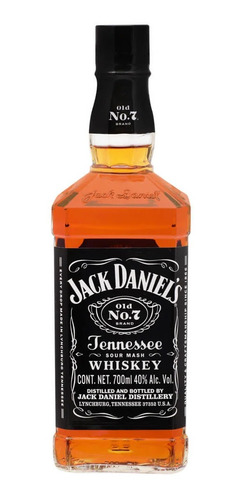 Botella De Whiskey Jack Daniels Old No. 7 Tennessee 700ml.