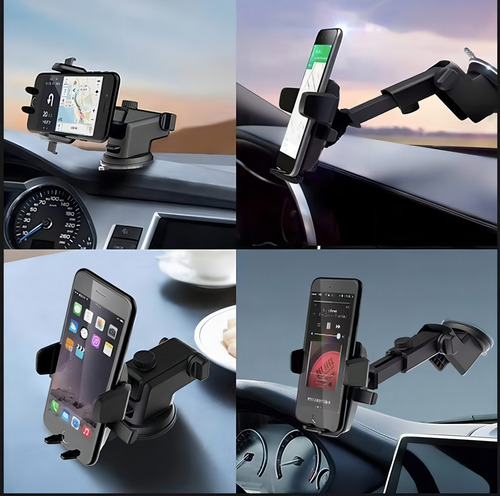 Suporte P/ Celular Gps Veicular Trava Inteligente Automático