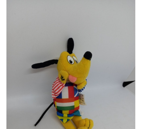 Perro Pluto Original 10cm Peluche Banderas Paises