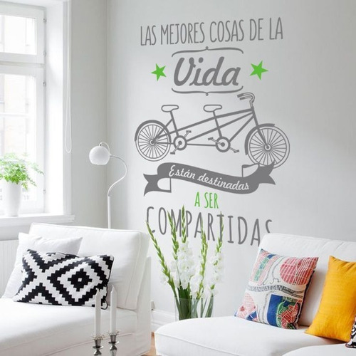 Vinilo Decorativo Frase Las Mejores Cosas De La Vida