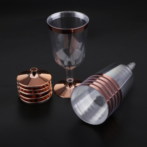Paquete De 6 Vasos De Plástico De Plástico Bodas De