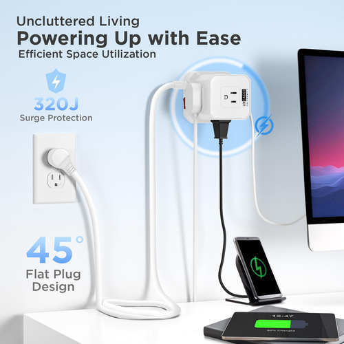 Cubo Ergonômico Sem Gaiola Power Strip Com Proteção Contra S