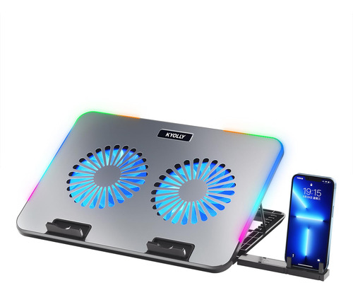 Kyolly Upgarde Metal Rgb 2024 - Enfriador Para Laptop Con 2