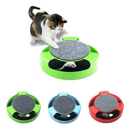 Juguete Gato Atrapa Ratón Juego Interactivo Para Mascota