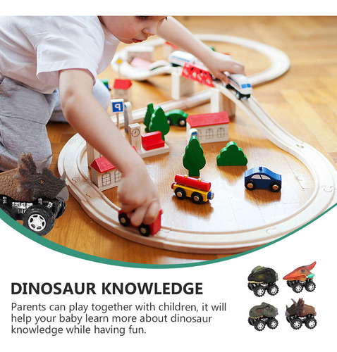 Car Toys Dinosaur Pull Back Car 4 Unidades
