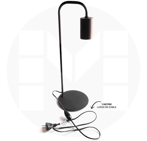 Lampara Velador Escritorio Metal Imola E27 Ferrolux Pack X 2