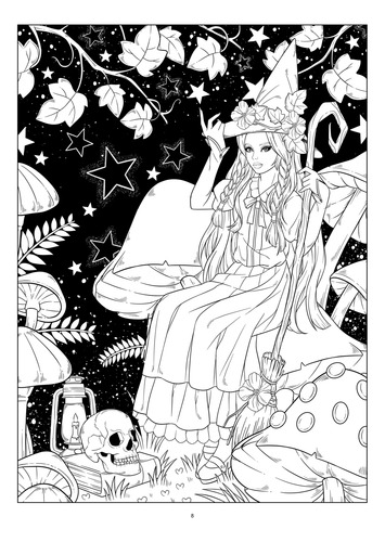 Green Witches | Libro Anillado Colorear Pintar | Coco Wyo