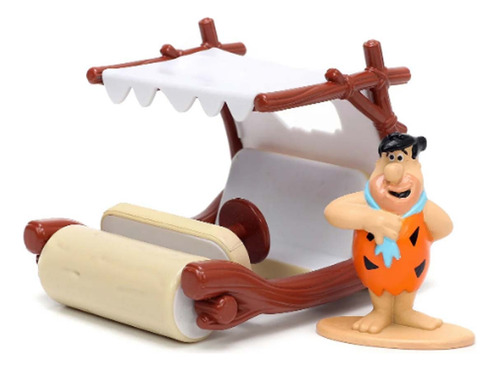 Fred Flintstones & Flintmobile 1/32 Miniatura Jada Die-cast