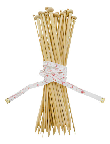 Celley De 14 Pulgadas De Agujas De Tejido De Bambu, 18 Pares