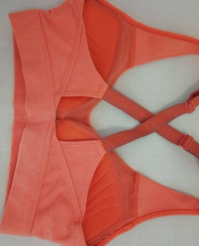 Top Corpiño Deportivo Under Armour Coral Lisa S (Usado)