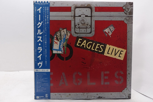 Vinilo Eagles  Eagles Live  1980 1era Edición Japonesa, Obi