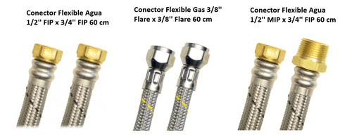 Coflex Kit Instalacion Boiler / Calentador de Agua (1/2'' Agua X 3/8'' Gas) Ps-e002