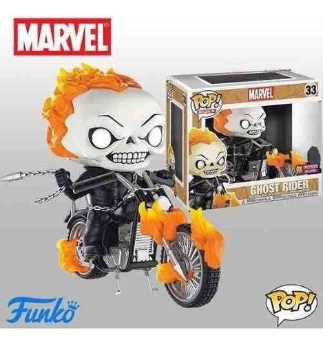 Pop Rides Marvel Classic Ghost Rider with Bike Glow in the Dark