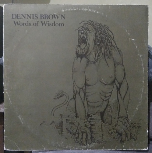 Dennis Brown-words Of Wisdom Original 1980 Nacional Encarte Vinil (Usado)