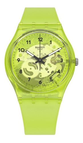 Reloj Swatch Mujer Lemon Flavour Silicona Verde Transparente