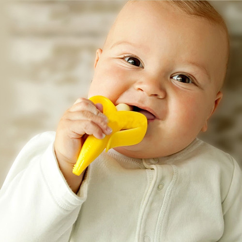 Mordedor E Massageador Para Bebê Banana Frete R$12,00 Brasil