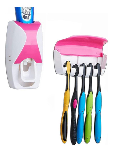 Porta Cepillos + Dispensador De Pasta De Dientes