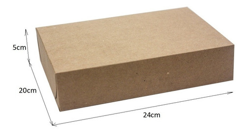 Imagem 2 de 5 de Caixa De Presente C/20 Unidades 20x24x5 R2 - Kraft