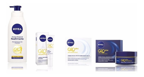 Crema Nivea Q10 Reafirmante+antiarrugas Día/noche/cont Ojos