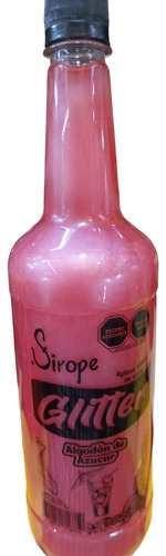 Jarabe Sirope Glitter Coctelería 1l Sabor Algodón De Azúcar