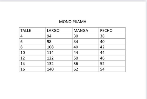 Imagen 6 de 8 de Mono Pijama Corderito Para Niñas Estampado Muy Suave