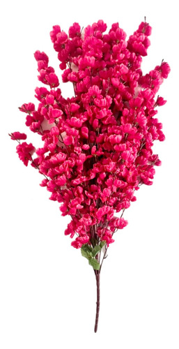 20pz Rama De Cerezo Durazno Flor 30 Varas Artificial 95cm Fucsia