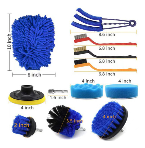 Cepillo De Limpieza Para Detalles Del Kit De Cepillos Para A