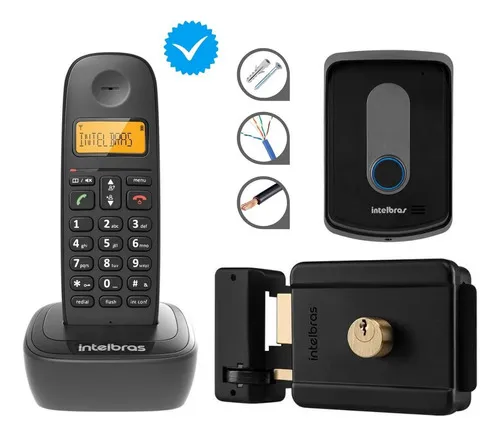 Combo oficial de intercomunicador y candado para teléfono fijo inalámbrico